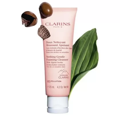 New Clarins Espuma Limpiadora Suave Calmante